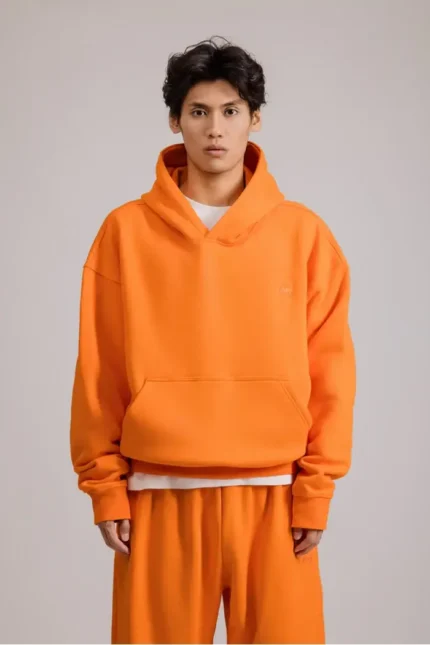460GSM Core Hoodie Orange g