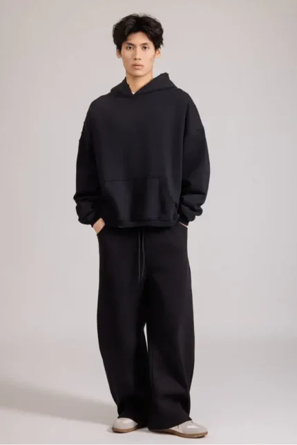 Cropped Hoodie Black g
