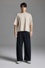 Double Waist Sweatpants Black h