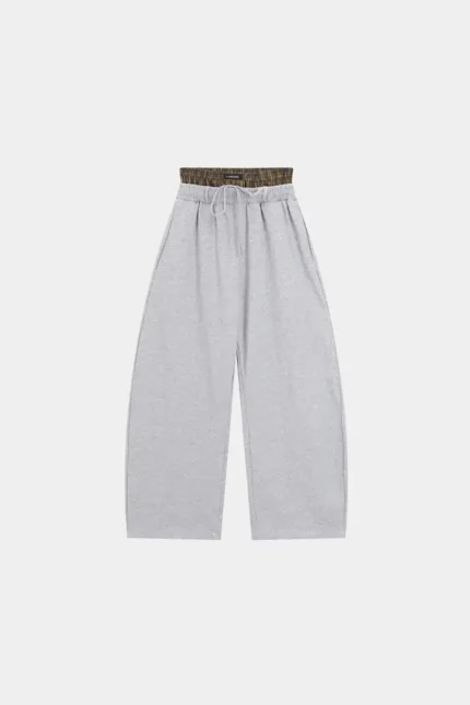 Double Waist Sweatpants Grey