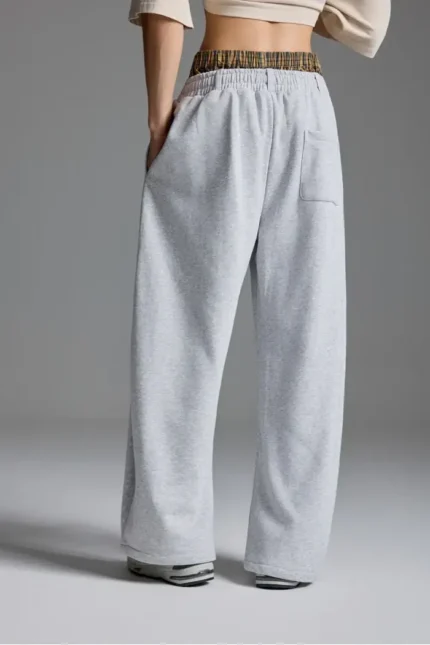 Double Waist Sweatpants Grey g