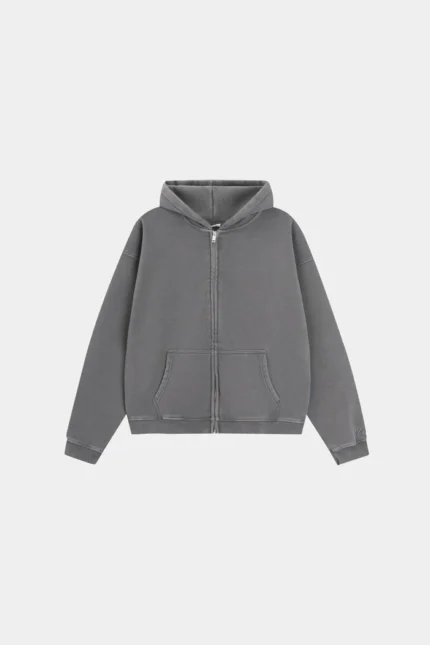 LINDEN Zip Jacket CHARCOAL